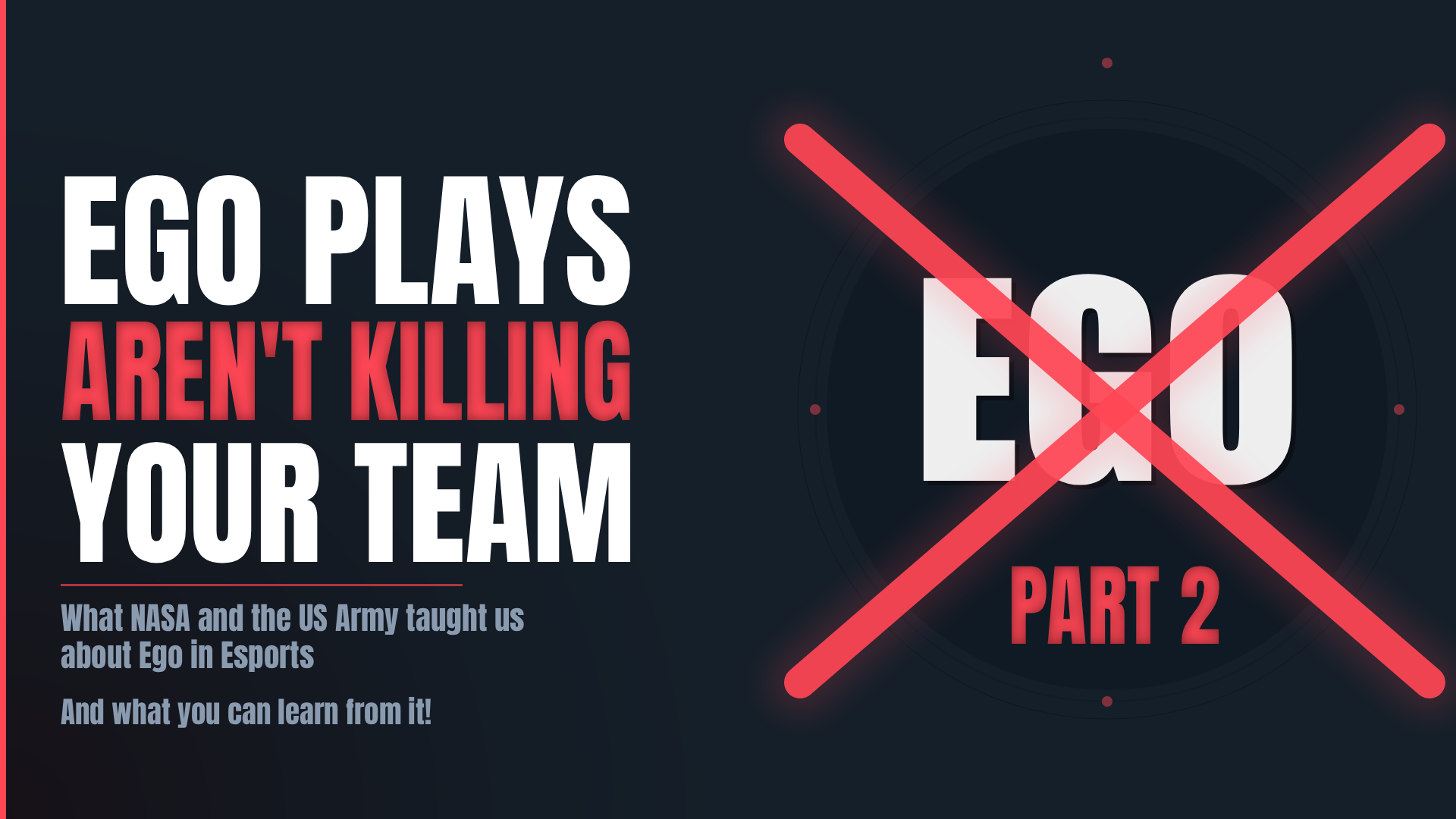 Ego plays aren't killing your Team. Your Leadership does! - Part 2