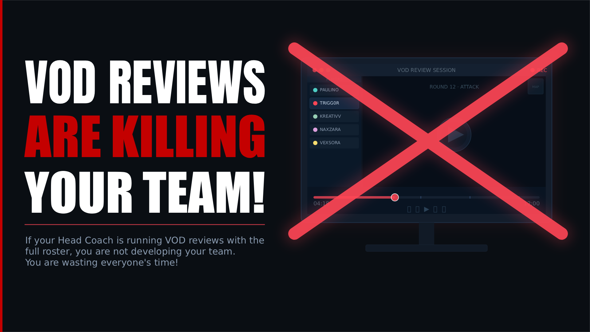 VOD Reviews are killing your Team's Development!